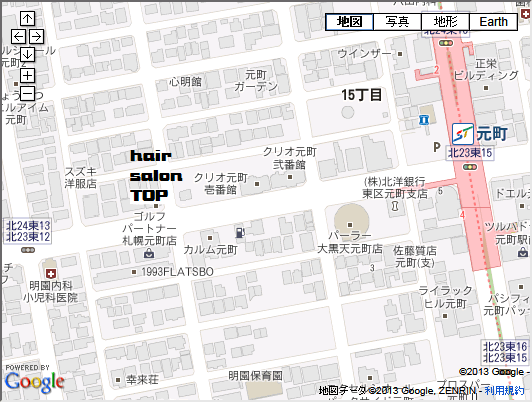 ヘアサロントップ　HAIR SALON TOP　地図　MAP